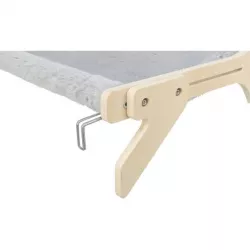 Hammock, lehátko pro kočky do 12 kg, 47 x 24 x 38 cm, dřevo/plyš, šedá TRIXIE