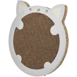 JUNIOR škrabací karton "křeček", catnip, 31 x 2,5 x 32,5 cm, šedá TRIXIE