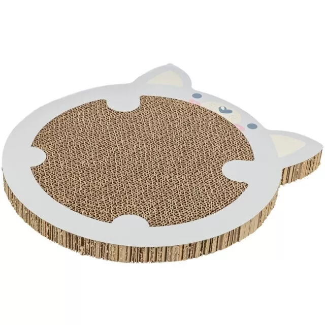 JUNIOR škrabací karton "křeček", catnip, 31 x 2,5 x 32,5 cm, šedá TRIXIE