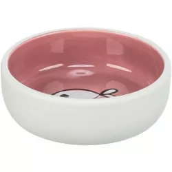 Keramická miska pro kočky, s glazurou 0,3 l/13 cm, různé motivy a barvy