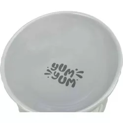 Keramická miska vyvýšená, ergonomický tvar, 0,35 l / 17 cm, šedá TRIXIE