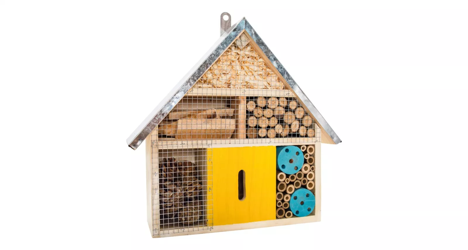 PetBuddy barevná vilka, hotel pro hmyz, 30 x 9 x 27.5 cm, borové dřevo Pet Buddy
