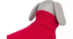 Svetr NORWOOD S: 33cm, hruď: 48cm, krk: 32cm - červená TRIXIE