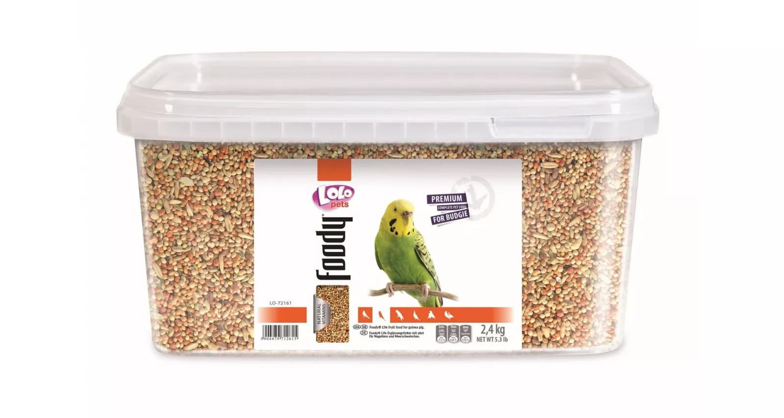 LOLO BASIC kompletní krmivo pro andulky 3L/2,4kg kyblík