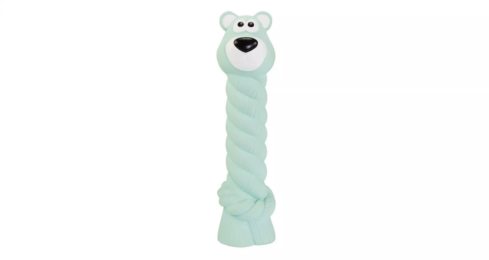 Medvídek s latexovým lanem a chroupacím zvukem 15 cm, latex HipHop HipHop Dog