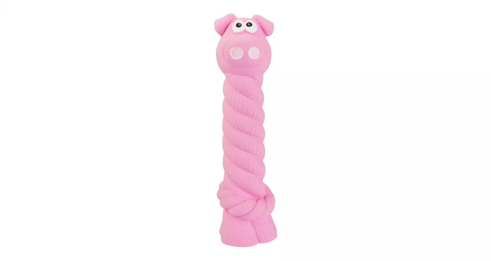 Prasátko s latexovým lanem a chroupacím zvukem 15 cm, latex, HipHop HipHop Dog