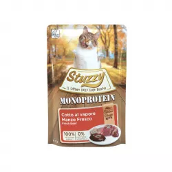 Stuzzy Cat Adult GF kaps.  monoprotein hovězí 85g