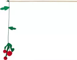 Xmas vánoční prut pro kočky 48 cm, se jmelím, chrastící, dřevo/polyester