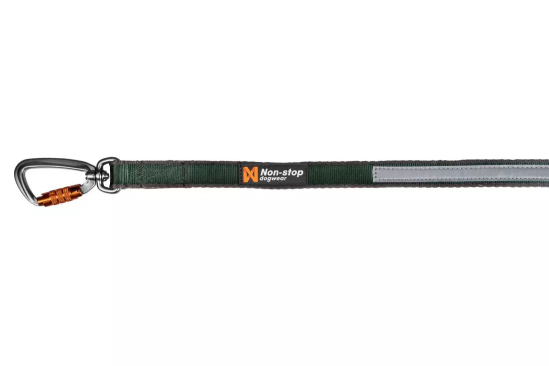 Non-stop dogwear Move Leash měkké vodítko 1,5m/15mm - zelená