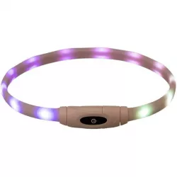 Flash USB svítící obojek, XS-XL: 65 cm / 16 mm, multi-color TRIXIE