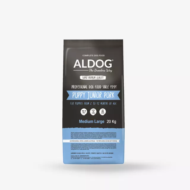 FREEDOG Puppy - Junior Pork Medium 20kg FREEDOG, Aldog Breeders
