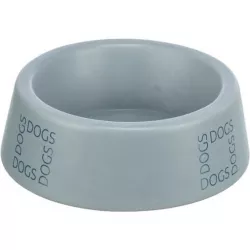 Keramická miska pro psy s nápisem DOGS, šedomodrá 1 l/ ø 20 cm