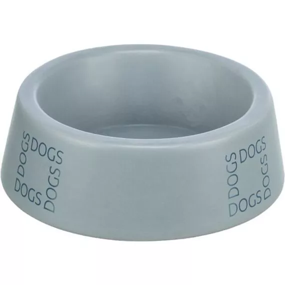 Keramická miska pro psy s nápisem DOGS, šedomodrá 1 l/ ø 20 cm TRIXIE