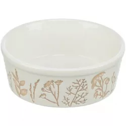 Keramická miska s texturovaným motivem, bílá/šedobéžová 0,3 l/ ø 12 cm