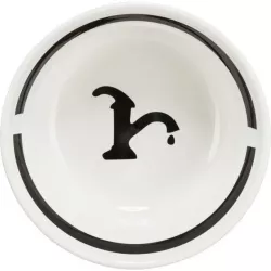 Keramická miska WATER, bílá/černá 0,25 l/ ø 13 cm TRIXIE