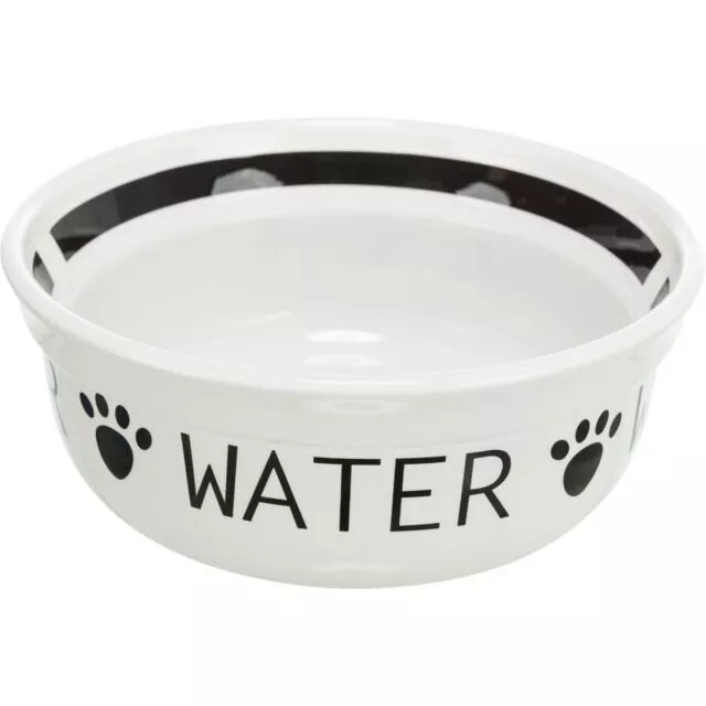 Keramická miska WATER, bílá/černá 0,25 l/ ø 13 cm TRIXIE