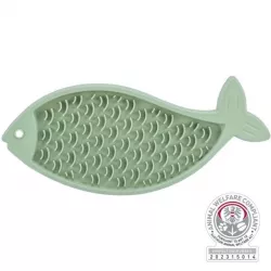 Lick’n'Snack RYBA - podložka k pomalému krmení, 28 cm, šalvějová