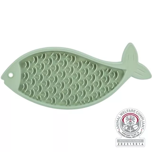 Lick’n'Snack RYBA - podložka k pomalému krmení, 28 cm, šalvějová TRIXIE