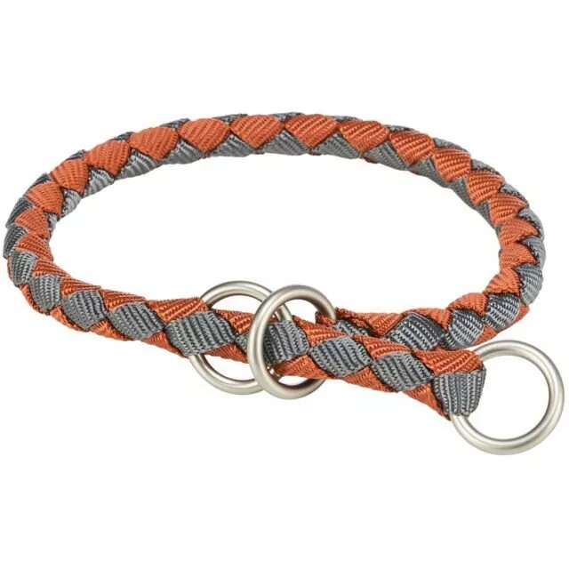 Obojek CAVO kulatý polostahovací, rezavá/grafit S: 30-36cm/ ø12mm TRIXIE
