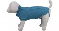 Svetr KENTON, modrá L:60cm, hruď:58cm, krk:42cm TRIXIE