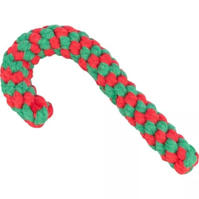 Xmas CANDY CANE - vánoční uzlovaná hůlka , 19 cm, bavlněné lano TRIXIE
