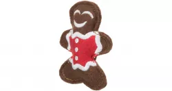 Xmas figure set - sada 2 vánočních hraček sob a perníček, 8 cm, filc TRIXIE