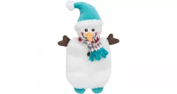Xmas SNOWMAN, vánoční sněhulák, plyš bez výplně, 31 cm