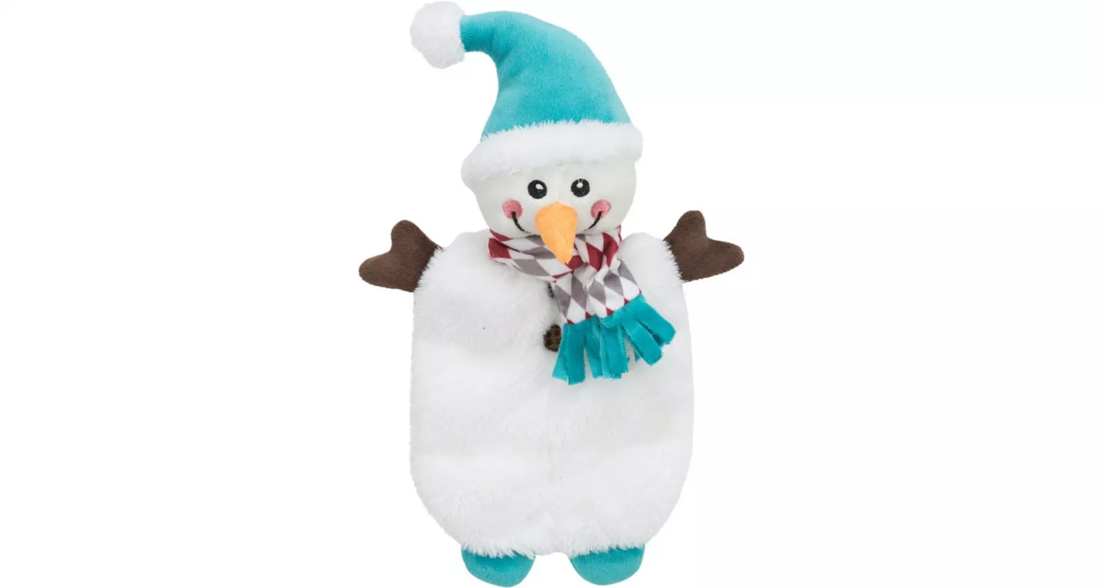 Xmas SNOWMAN, vánoční sněhulák, plyš bez výplně, 31 cm TRIXIE