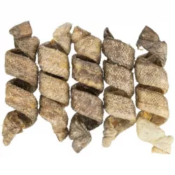Denta Fun Curl - buvolí kůže s treskou, kroucený pamlsek, 12 cm/25 g TRIXIE