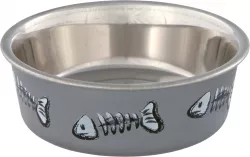 Nerez miska pro kočky s barevným potiskem 0,3 l/12 cm TRIXIE