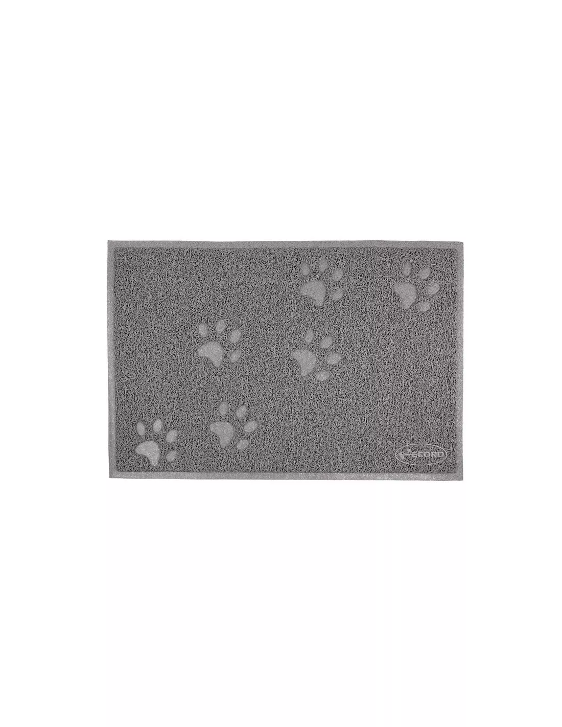 Obdélníková PVC podložka pod misky 60x40 cm - šedá Record