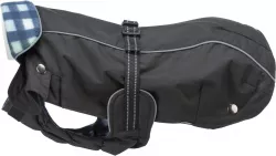 Outdoorový kabátek ROUEN 2v1, střih buldok, černá/modrá XS:32cm, hruď:38-64cm, krk:38-46cm