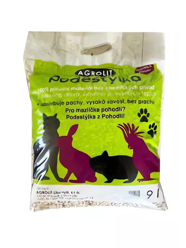 Pelety Agrolit dřevěná lisovaná 9 litrů