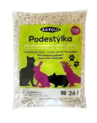 Podestýlka pelety Agrolit dřevěná lisovaná 26l
