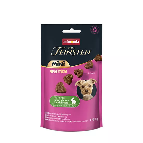 ANIMONDA VF Mini Bites pamlsky - krůta, králík, borůvky 50 g