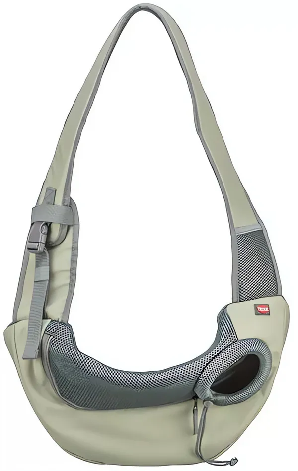 Front Sling Carrier - přední nosítko/taška, 50 x 25 x 18 cm, světlezelená/šedá (max. 5kg) TRIXIE