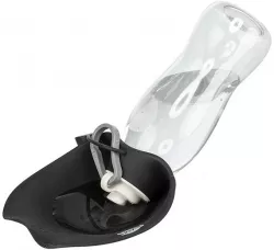 Lahev na vodu se sklopnou silikonovou miskou, 0.55 l, plast/silikon TRIXIE