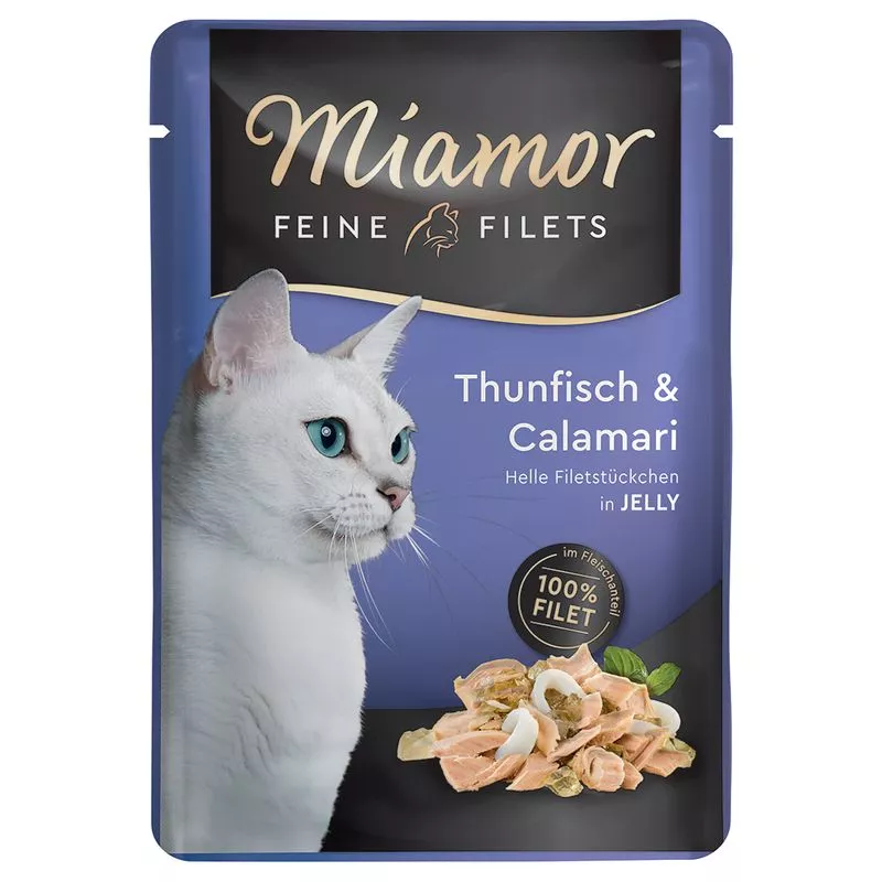 Miamor Feine Filets Pouch Thun & Cal 100g Schmusy