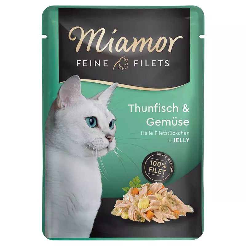 Miamor Feine Filets Pouch Thun & Gem 100g Schmusy