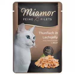 Miamor Feine Filets Pouch Thun in Lachsj. 100g