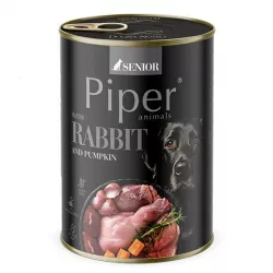 NEW PIPER SENIOR s králíkem a dýní, konzerva pro psy 400 g