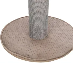Škrabací sloupek LIVIA s plyšovou kuličkou, 64 cm, sisal/plyš, béžovošedá TRIXIE