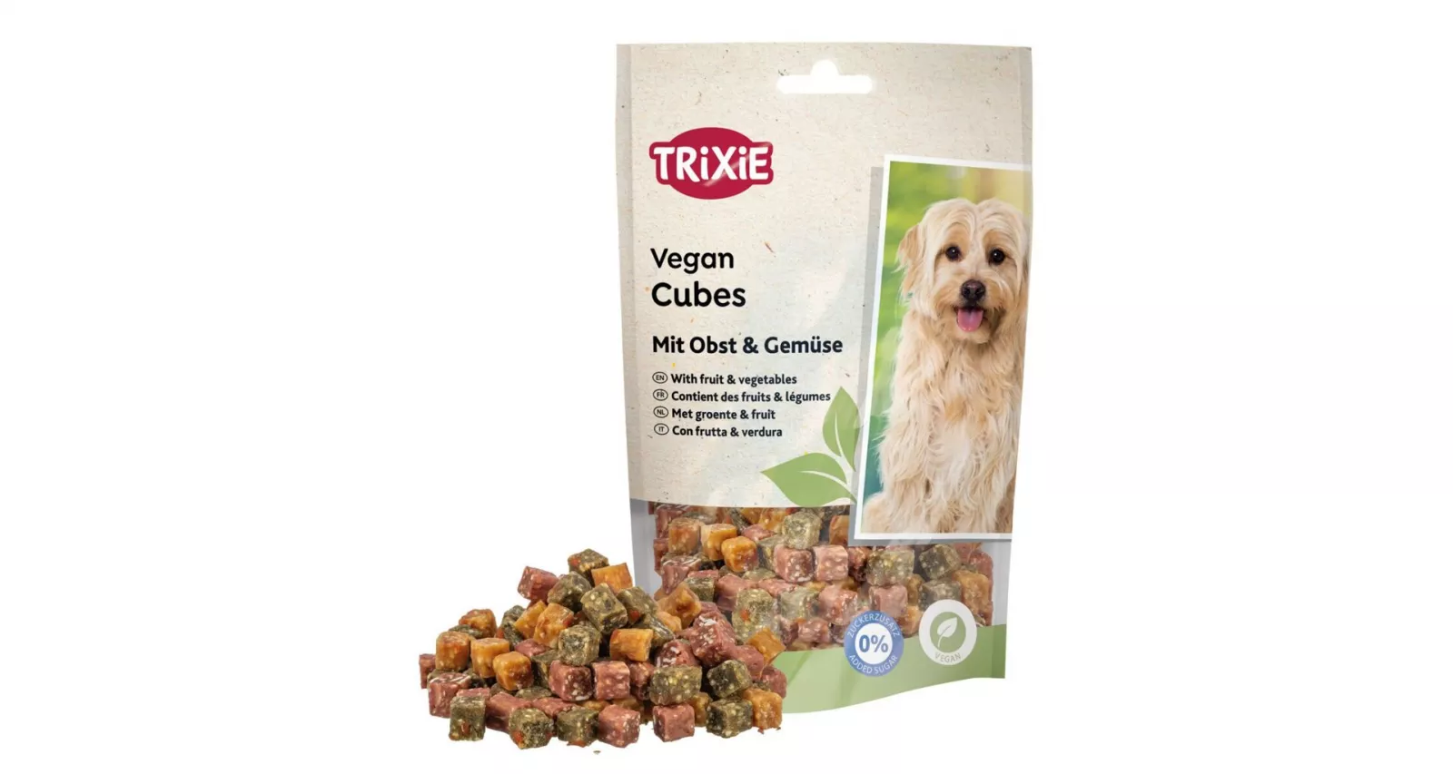 Vegan Cubes, veganské kostičky s ovocem a zeleninou, 100 g TRIXIE