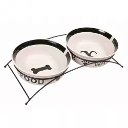 Set keramických misek se stojánkem 2 x 1,6 l/20 cm TRIXIE