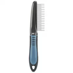 Hřeben kombinovaný s rotač. zuby a antiskluz. rukojetí 22cm TRIXIE