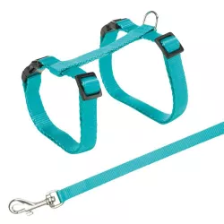 Postroj s rychlouzávěry + vodítko na kočku 26-43cm/10mm 1,2m TRIXIE