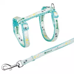 Trixie Postroj s vodítkem na kočku pošitý stužkou 22-36cm/10mm 1,2m