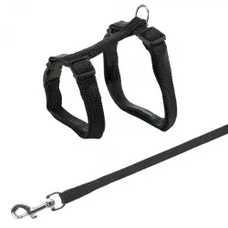 Postroj s vodítkem pro kočku jednobarevný 22-42cm/10mm 1,25m TRIXIE