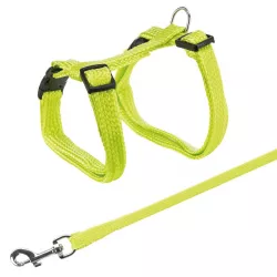 Postroj s vodítkem pro kočku jednobarevný 22-42cm/10mm 1,25m TRIXIE