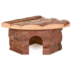 Dřevěný dům rohový JESPER prokrálíka 42x15x30/30cm TRIXIE